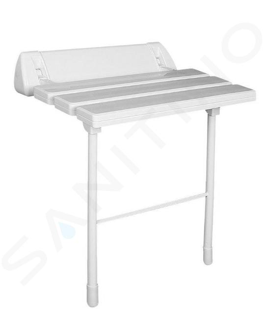 Sapho Accesorios Ridder - Asiento de ducha plegable, blanco A0020301