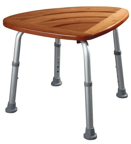 Sapho Ridder Bathroom accessories - Chair, aluminum/bamboo A00502081