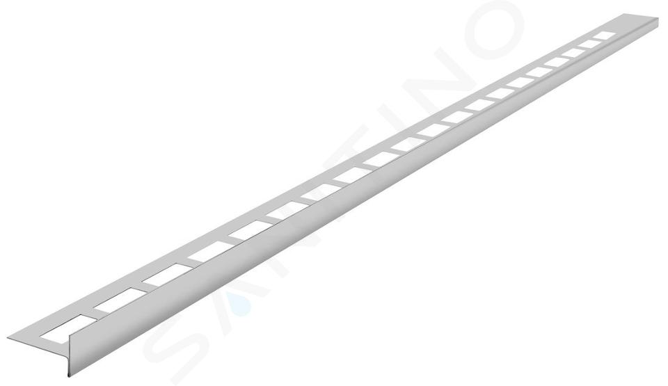 Sapho Leisten für Entwässerungsrinnen - Edelstahl-Ablaufschiene, 1000 mm, rechts, Edelstahl SPD10-P