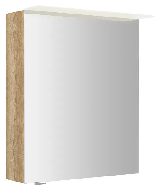 Levně Sapho Linex - Zrcadlová skříňka s LED osvětlením 60x70x15 cm, P/L, dub alabama LX060-0022
