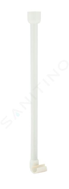 Sapho Ridder complementos - Soporte Esquina Barras de Ducha Universal, Blanco 596001