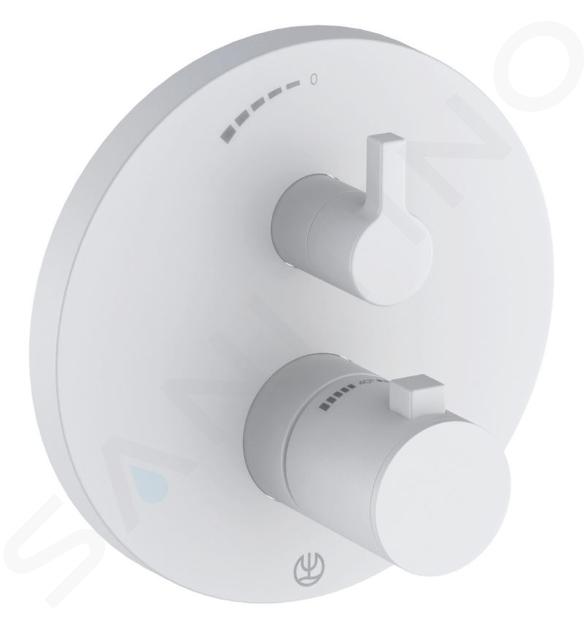 Kludi Nova Fonte - Mitigeur de douche thermostatique encastré, blanc mat 208355315