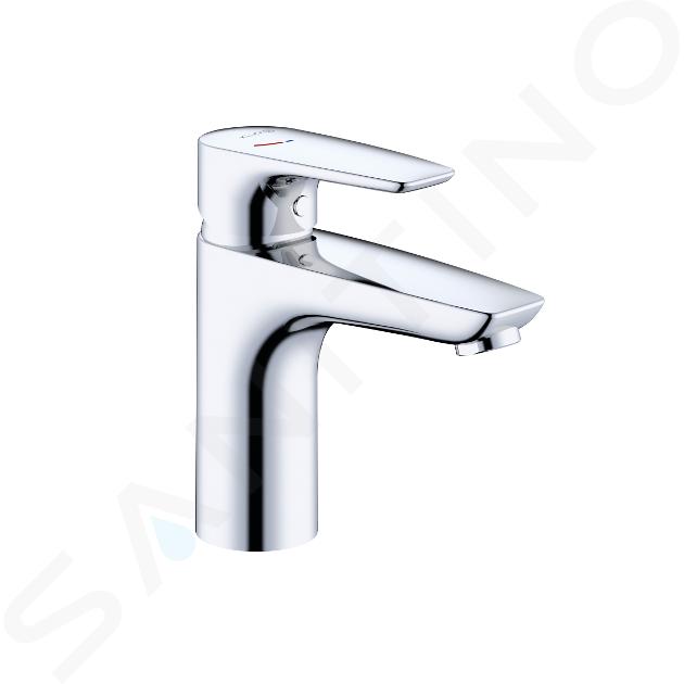 Kludi Pure&Solid - Mitigeur de lavabo, EcoPlus, chrome 341980575WR4