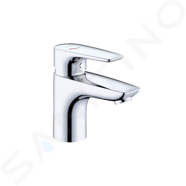 Kludi Pure&Solid - Miscelatore da lavabo, EcoPlus, cromo 343890575WR4