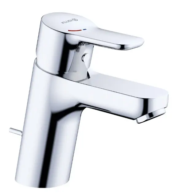 Kludi Pure&Easy - Mitigeur de lavabo, avec vidage, EcoPlus, chrome 373880565WR4
