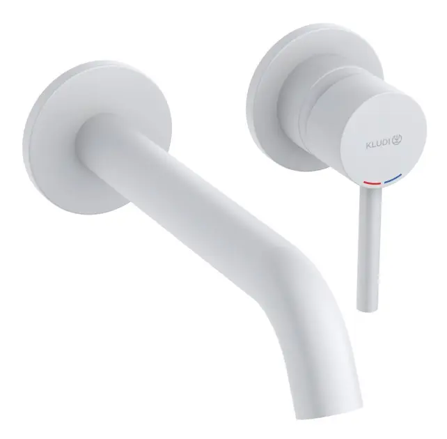 Kludi Bozz - Mitigeur encastré, installation à 2 trous, blanc mat 382455376