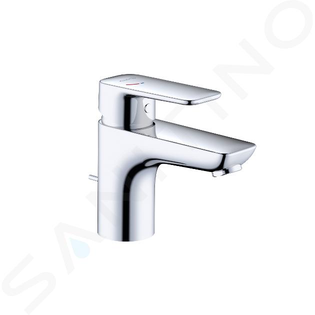 Kludi Pure&Style - Miscelatore da lavabo, con sistema di scarico, EcoPlus, cromo 403880575WR4