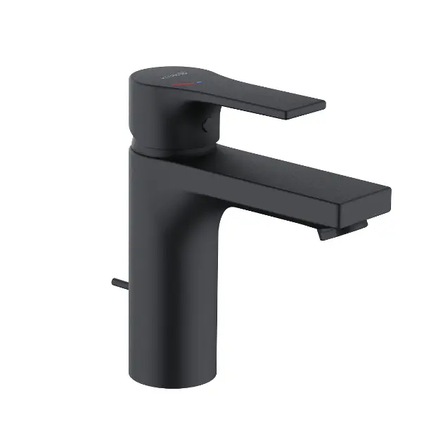 Kludi Zenta SL - Waschtischarmatur, mit Ablauf, EcoPlus, schwarz matt 482933965