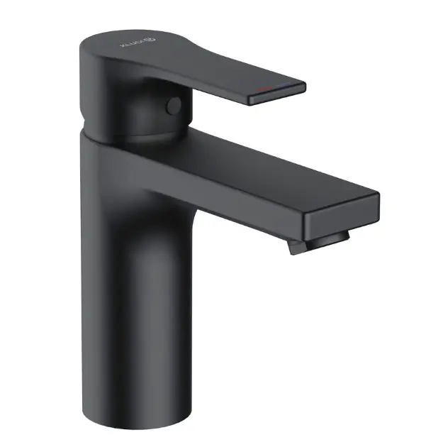 Kludi Zenta SL - Waschtischarmatur mit Push-Open-Ablauf, schwarz matt 482983965