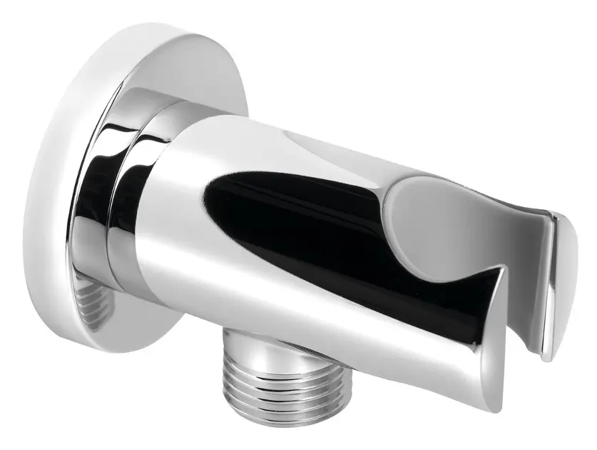 Sapho Brausen - Brausehalter rund, fest, mit Auslauf, Chrom 1205-09