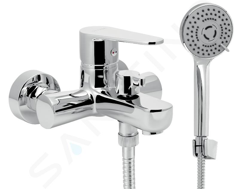 Novaservis Titania Fresh - Mitigeur salle de bains avec accessoires, espacement 100 mm, chromé 96025,0E