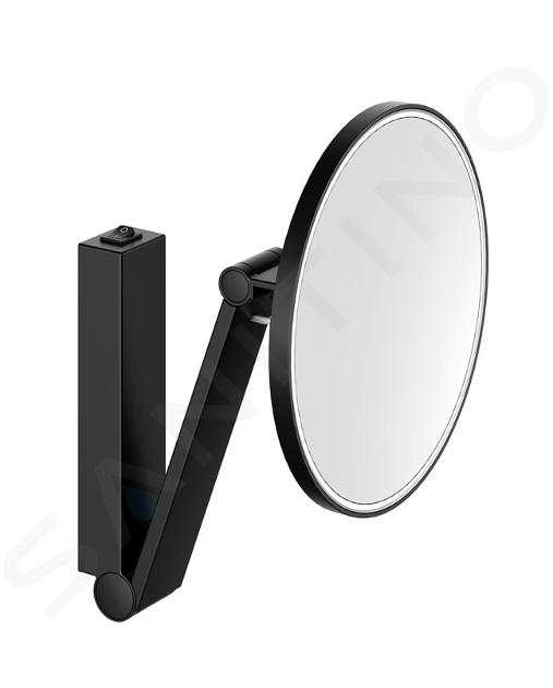 Keuco Miroirs cosmétiques - Miroir de maquillage avec éclairage LED, noir mat 17612379004