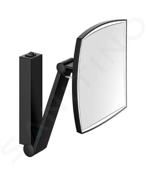 Keuco Miroirs cosmétiques - Miroir de maquillage avec éclairage LED, noir mat 17613379004