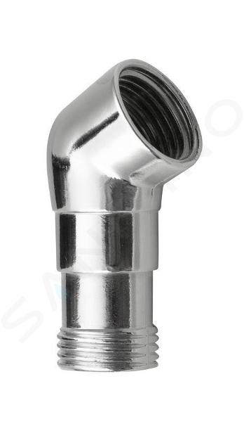 Sapho Accessoires - Raccord coudé pour sortie de douche de baignoire 1/2, chrome AR067