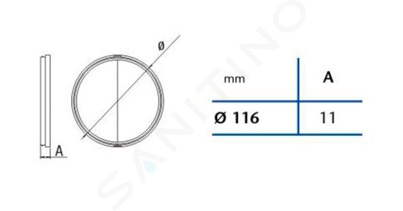 Sapho Cata B-Plus - Zpětná klapka 120 mm 01920600