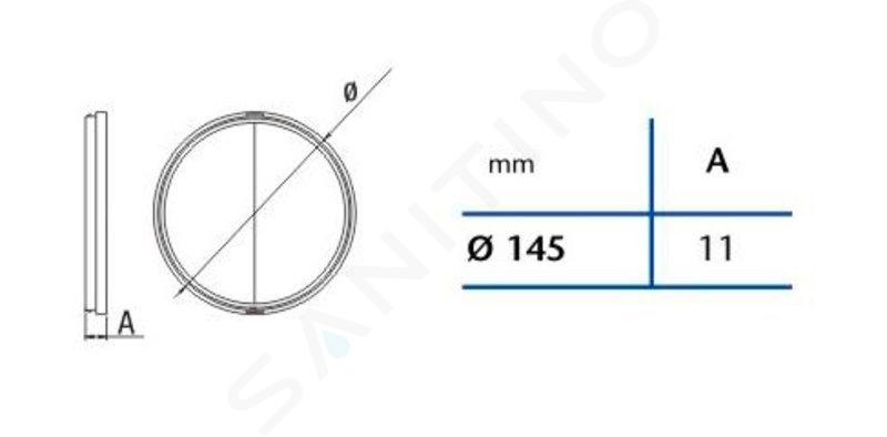 Sapho Cata B-Plus - Zpětná klapka 150 mm 01930600