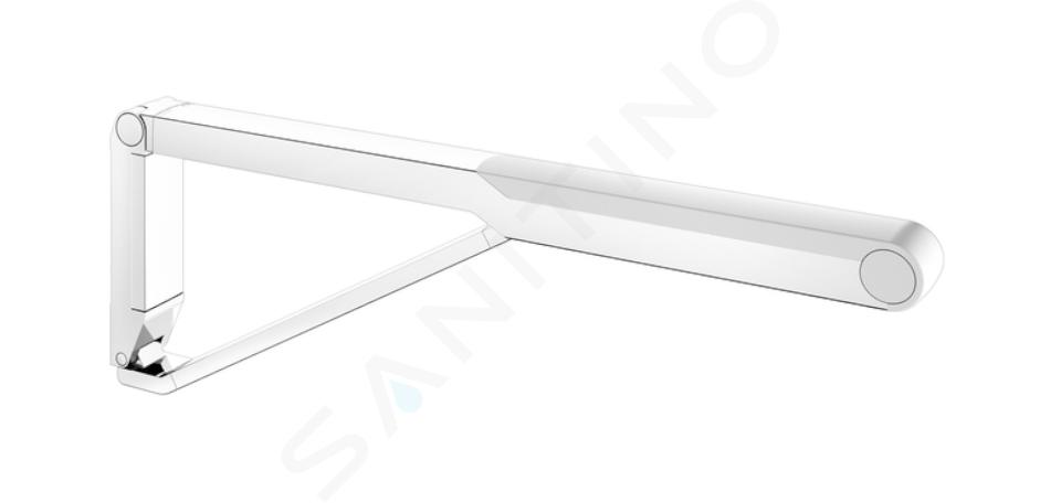 Keuco Axess - Pasamanos 70 cm, plegable, cromo/blanco 35003010751