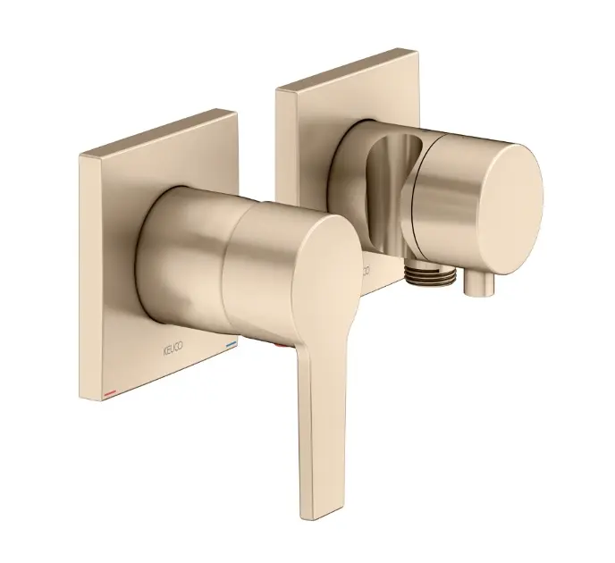 Levně Keuco Edition 11 - Baterie pod omítku pro 2 spotřebiče, kartáčovaný bronz 51151031222