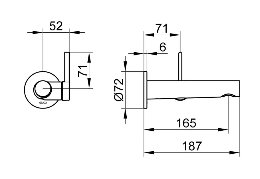 Vasque Keuco Mitigeur Monocommande De Vasque 150 - Edition 400 - Chromé