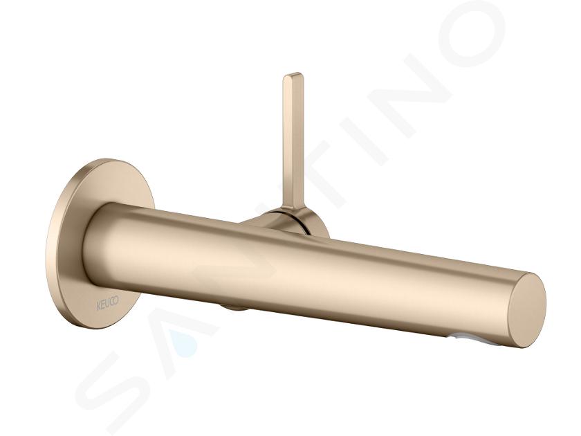 Keuco Edition 400 - Grifo de lavabo empotrado, bronce cepillado 51516031101