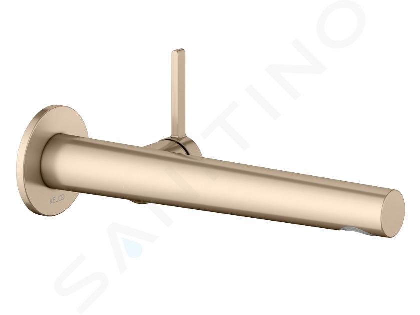 Keuco Edition 400 - Grifo de lavabo empotrado, bronce cepillado 51516032101