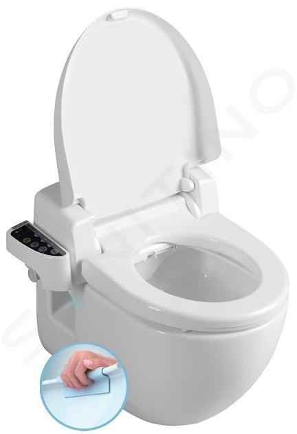 Sapho Brilla - Elektronisch bidet met keramiek, SoftClose, Rimless wit NB-R770D-1