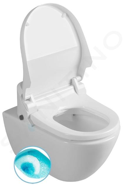 Sapho WC Set - Elektronisch bidet van keramiek, SoftClose, SwirlFlush, ExtraGlaze, wit UB-6635RU-1