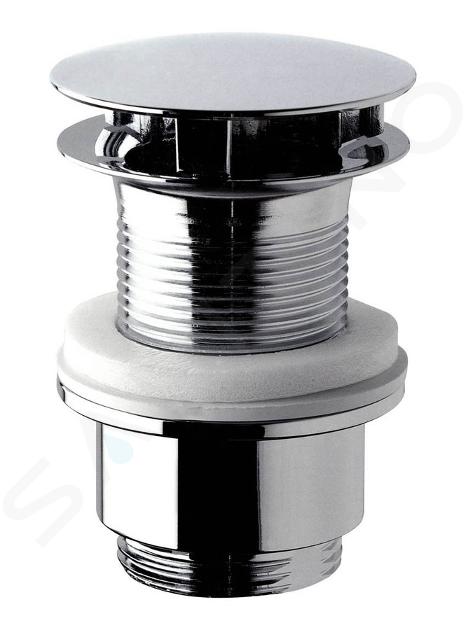 Sapho Omp Tea accessoires - Niet-afsluitbare rond afvoerplug voor 1 1/4 ", wastafels zonder overloop, chroom 147.555.5