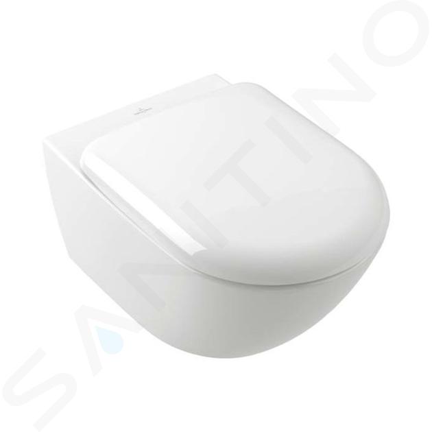 Villeroy & Boch Antao - Závěsné WC, Rimless, CeramicPlus, TwistFlush, alpská bílá 4674T0R1