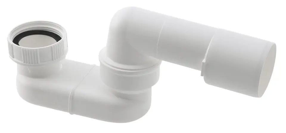 Sapho - Siphon 1 1/2x40/50 mm, Höhe 52 mm, weiß 71693