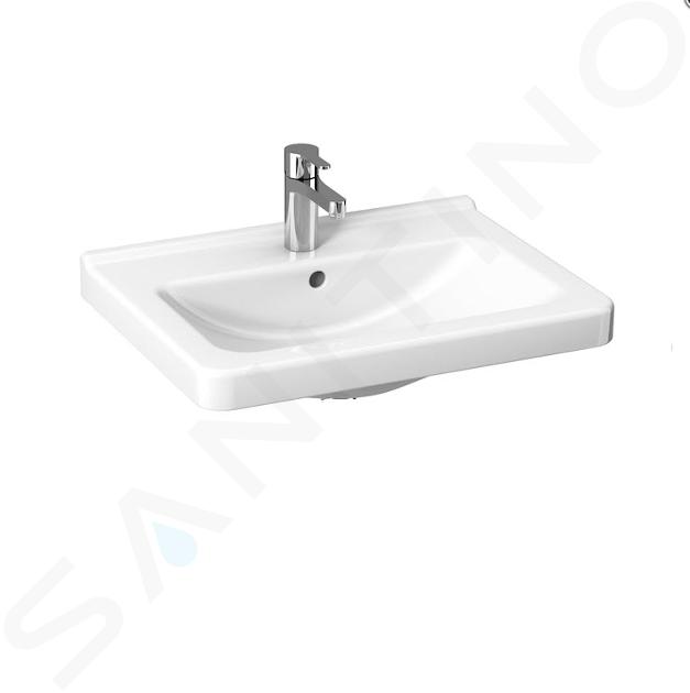 Jika Cubito - Lavabo 550x420 mm, con rebosadero, con orificio para grifo, blanco H8104220001041