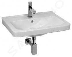 Jika Cubito - Lavabo, 60x45 cm, senza foro per rubinetto, bianco H8104230001091