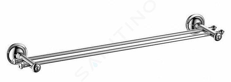Sapho Astor - Dvojitý držiak na uteráky, 674 mm, chróm 1325-11