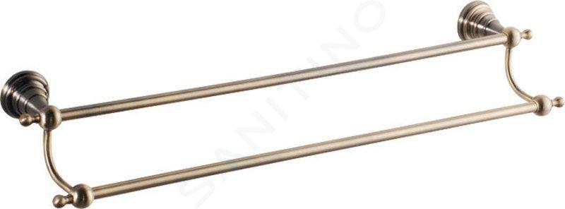 Sapho Diamond - Toallero doble, longitud 605 mm, bronce 1318-11