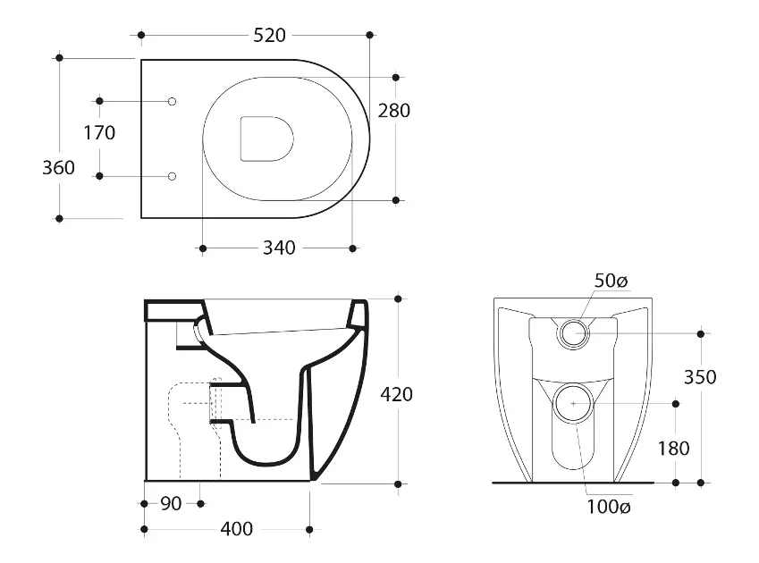 Idrotop WC-Sitz Für Kerasan FLO – Weiß, Mit Edelstahl-Scharnieren, Softclose Oder Normal, Kompatibel Mit TERRA/HÄNGER/EINBLOCK