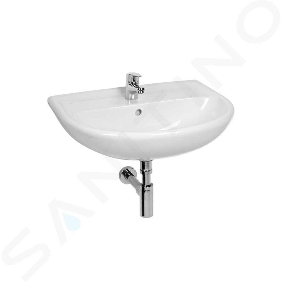 Jika Lyra plus - Lavabo 550x450 mm, con troppopieno e foro per miscelatore, bianco H8143820001041