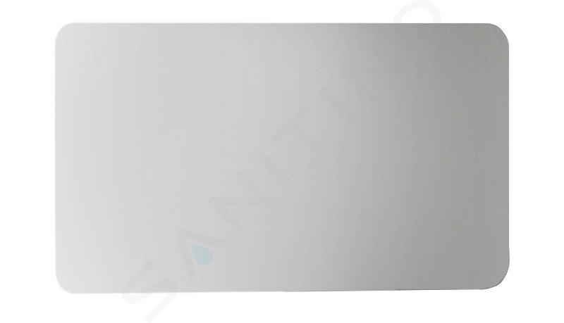 Sapho Ishape - Espejo rectangular 120x60 cm, esquinas redondeadas, sin bisagra AG612