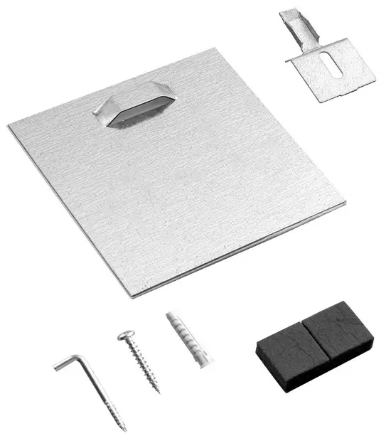 Sapho Varusteet ja tarvikkeet - Itseliimautuva peilin pidike 100x100x1 mm ZS123