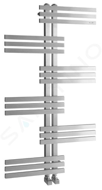 Sapho Singl - RADO radiator, 600x1190 mm, geborsteld roestvrij staal NR650