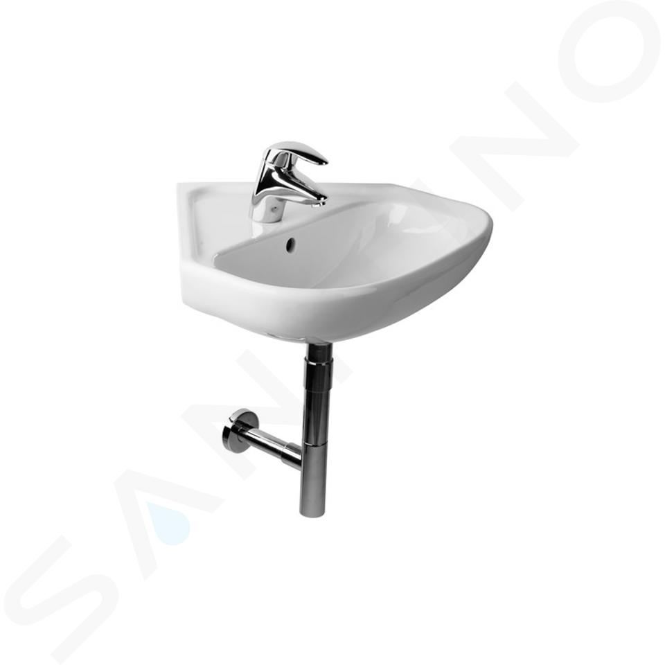 Jika Deep - Lavabo d’angle, 550x560 mm, avec trop-plein, avec trou pour robinetterie, blanc H8166140001041