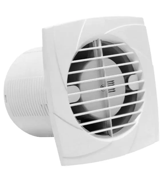 Sapho Cata B-Plus - Badkamerventilator met timer B-12 PLUS T, 20W, buis 120 mm, wit 00982100
