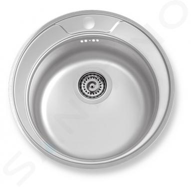 Novaservis Mosogatók - Mosogató, átmérő 510 mm, rozsdamentes acél DR51