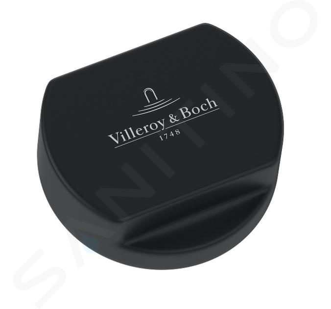 Villeroy & Boch Accesorios - Botón de control excéntrico para fregadero, negro mate 94052606