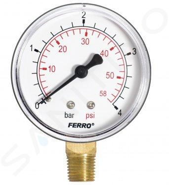 Novaservis Installation - Manometer 63 mm 1/4" radial, 0-4 bar M6304R