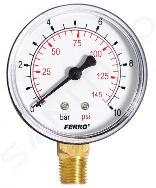 Novaservis Inštalatérsky program - Manometer 63 mm 1/4" Radiál 0 – 10 barov M6310R