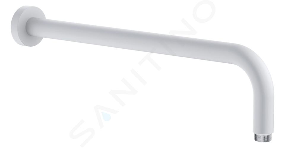 Kludi A-Qa - Brazo de ducha 40 cm, blanco mate 6651453-00