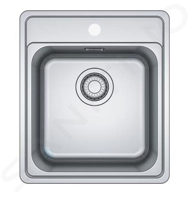 Franke Bell - Lavello BCX 610-42, 48x42 cm, acciaio inox 101.0698.241