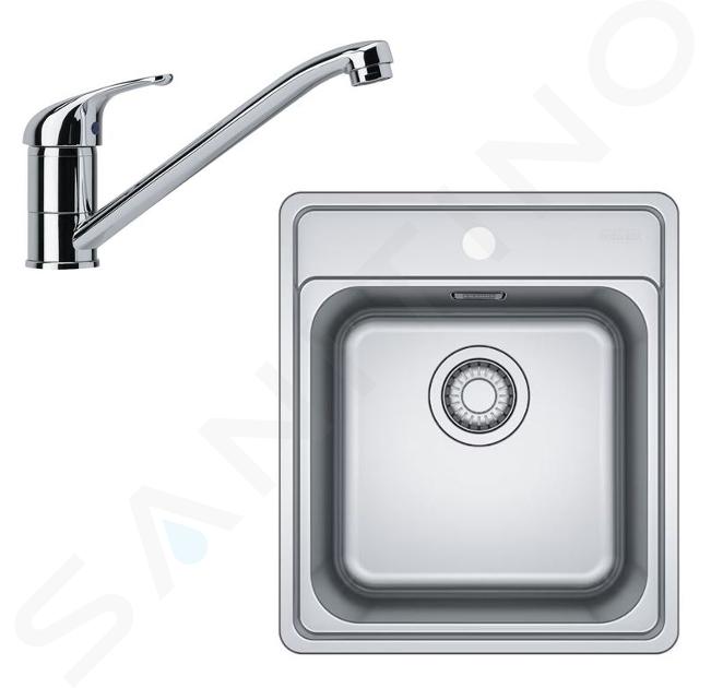 Franke Colonnes - Set de cuisine N88, évier en inox  BCX 610-42 + robinet FB 250.031, chrome 101.0700.671