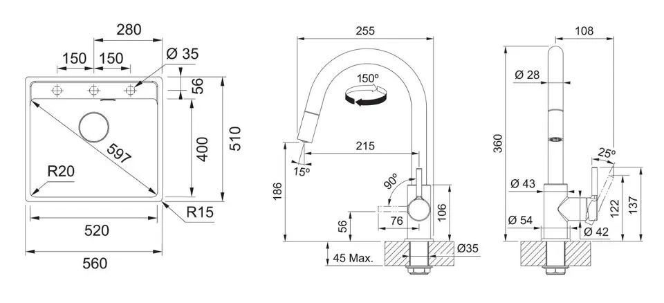 Corpo Lavello Da Pavimento Watts FS-732-22 – Sifone A Pavimento – Nuovo - Foto 2