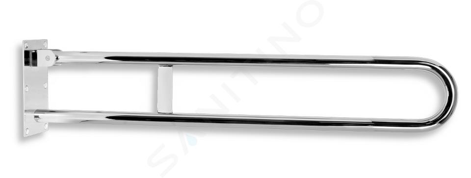 Novaservis Madla - Kettős kapaszkodó, 850 mm hosszú, polírozott rozsdamentes acélból R66813,44